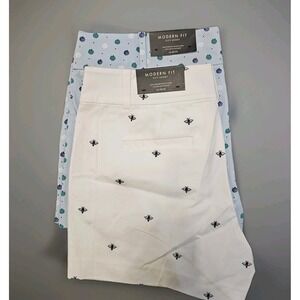 Ann Taylor Modern Fit City Shorts (Lot of 2) — NWT, Size 10 Petite, Dots Bees